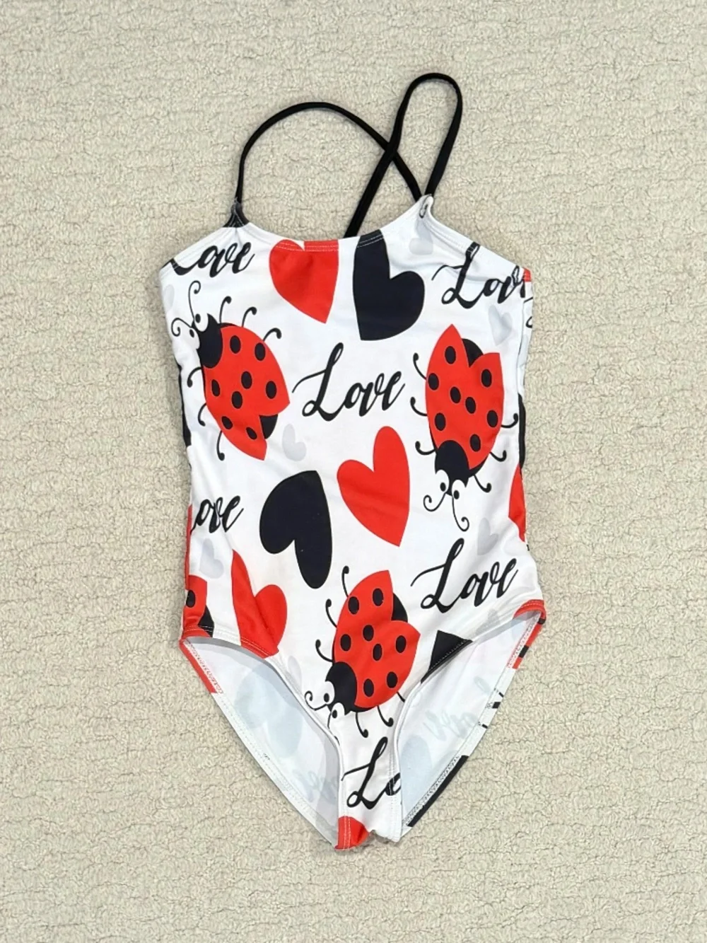 Kids Lovebug One Piece Swimsuit Size 7-8T